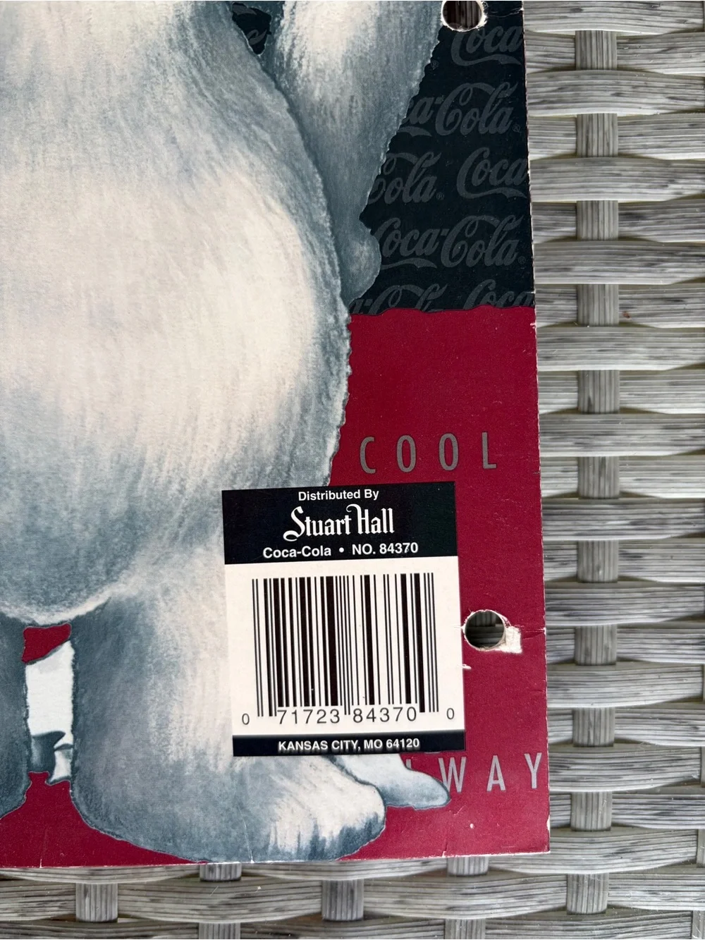 Vintage TWO Coca-Cola Red & Black Polar Bear Folders